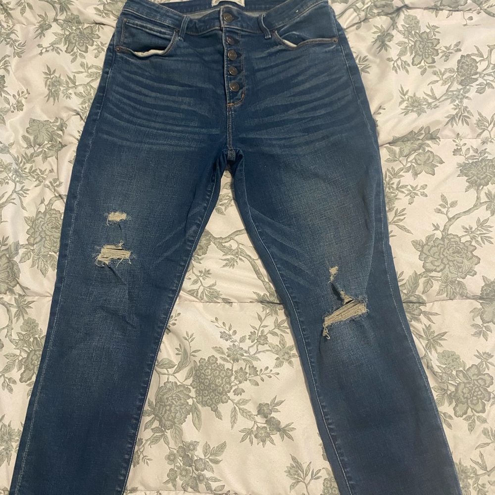 Curve love high rise super skinny ankle jean